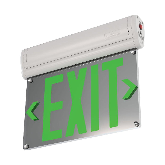 Lithonia Contract Select BE W U Basics Edge-lit Exit Sign, Universal Mount