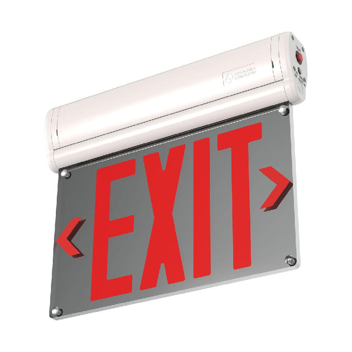 Lithonia Contract Select BE W U Basics Edge-lit Exit Sign, Universal Mount
