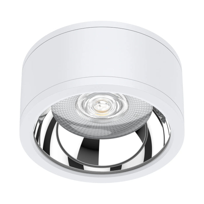 Westgate CMCW Series LED IP65 Surface Mount LED Cylinder Downlight, 3CCT Selectable, 120V, 36° Beam - White/40W