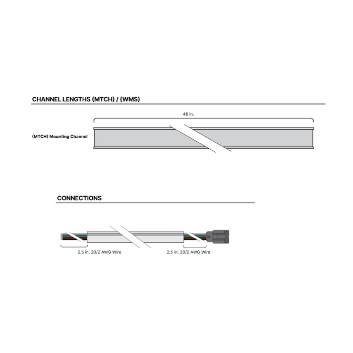 Diode LED AlphaTECH X RGBW 100  6.1W/ft Top Bend Linear LED Light, 90 CRI, 24V Dimmable