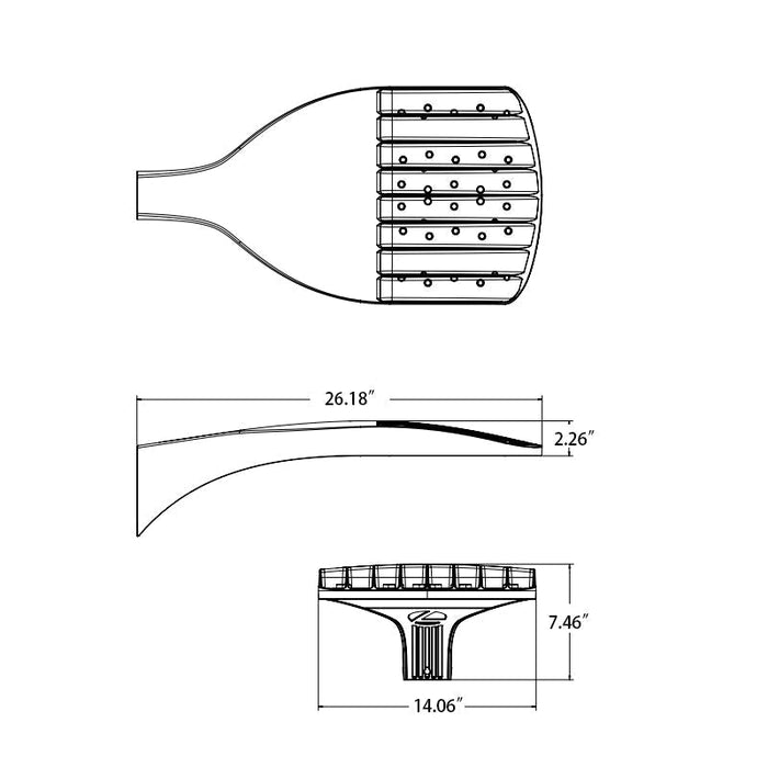 Lithonia Design Select DSX0 LED P5 D-Series Size 0 90W LED Area Luminaire, nLight AIR Enabled