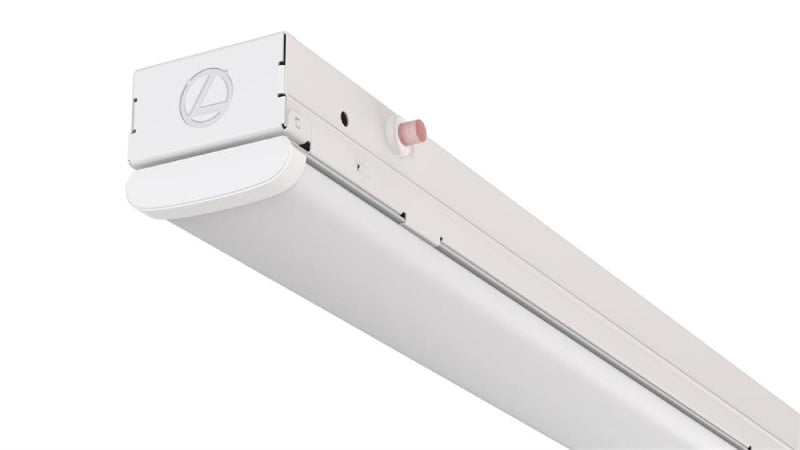 Lithonia CSS 8-ft 43W/58W/74W LED Strip Light, 3CCT & Lumens Switchable, with 10W Emergency Battery Pack, 120-277V