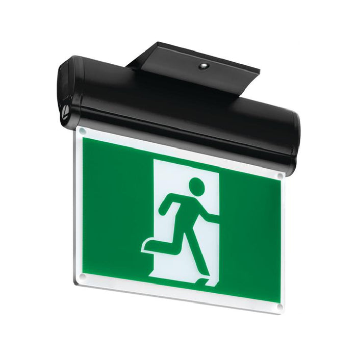 Lithonia EDGRM Quantum Extruded Aluminum Edge-Lit Running Man Sign, Nickel Metal Hydride, 120-347V