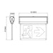 Lithonia EDGRM Quantum Extruded Aluminum Edge-Lit Running Man Sign, AC only, 120-347V