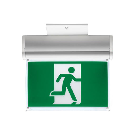 Lithonia EDGRM Quantum Extruded Aluminum Edge-Lit Running Man Sign, AC only, 120-347V - White
