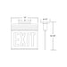 Sure-Lites ECHX Chicago Edge-Lit LED Exit Sign Trim, Surface Mount, Stair Sign