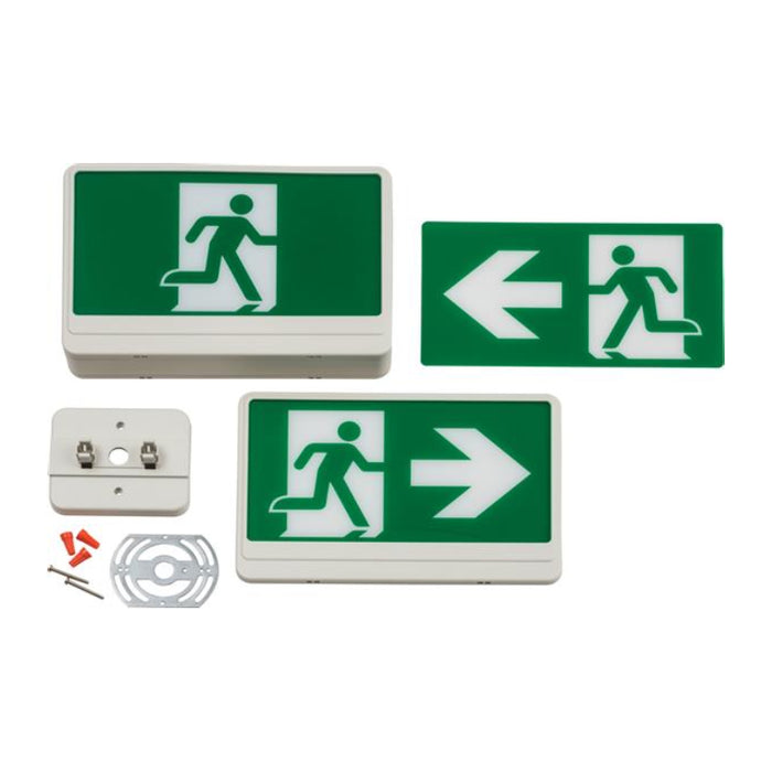 Lithonia EXRM Basics Thermoplastic Running Man Sign, AC only, 120/347V