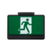 Lithonia EXRM Basics Thermoplastic Running Man Sign, AC only, 120/347V - Black
