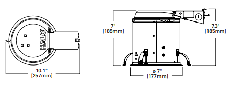 Halo 6" IC Rated Remodel Incandescent Housing