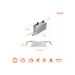 Halo HLA 4" Round Super Adjustable Recessed Canless LED Downlight, 5CCT Selectable, 120V, Matte White