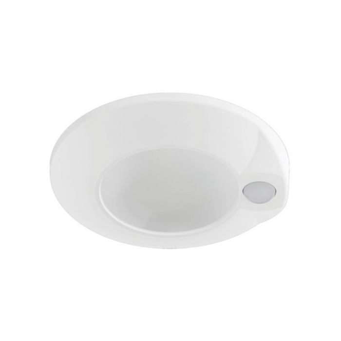 Halo HLCEMS 4" Surface Mount LED Disk Light with Integrated Motion Sensor, 5CCT Selectable, 1075 Lumens, 120V, Matte White