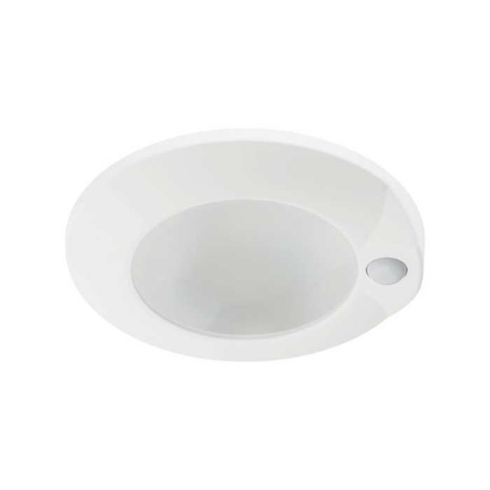 Halo HLCEMS 6" Surface Mount LED Disk Light with Integrated Motion Sensor, 5CCT Selectable, 120V, Matte White
