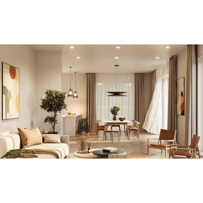 Halo JBD 4" LED Surface Mount LED Downlight,  700lm, 5CCT, 120v, matte white, California T20