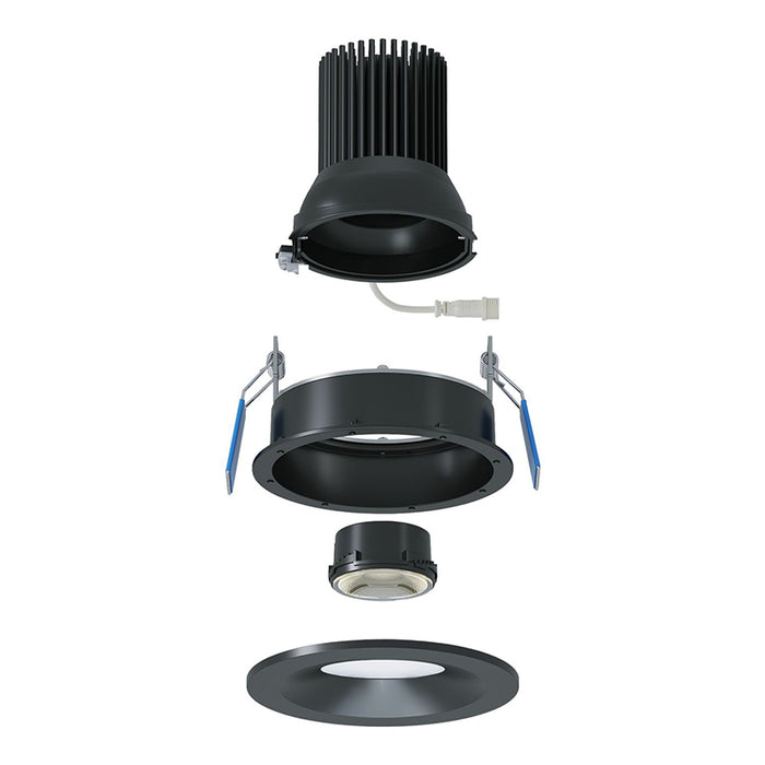 Halo ML3ALSFS1ER ML Flex Series 3" Round Smooth Canless LED Adjustable Downlight, 5CCT & 3 Lumen Selectable