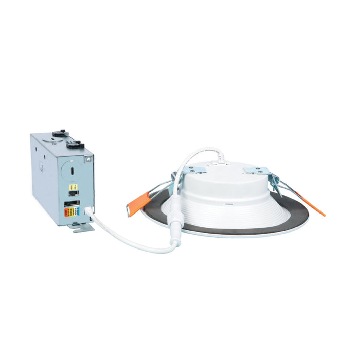 Halo RL606 6" Canless Recessed Downlight, 600 Lumens CCT Selectable with Dim to Warm, White