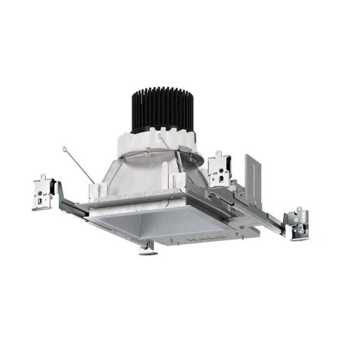 Halo Commercial HCSQ6 6" Square New Construction/Remodel Housing Frame with 14W Self-Test Emergency Battery, 2000 Lumens, 120-277V