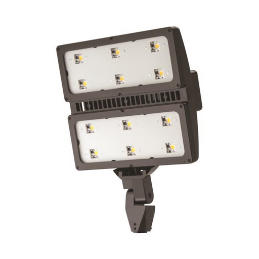 Lithonia HLF2 494W High Lumen LED Flood Light, 4000K, 65806 Lumens, 120-277V, Wide Flood Distribution, Integral Slipfitter, Dark Bronze
