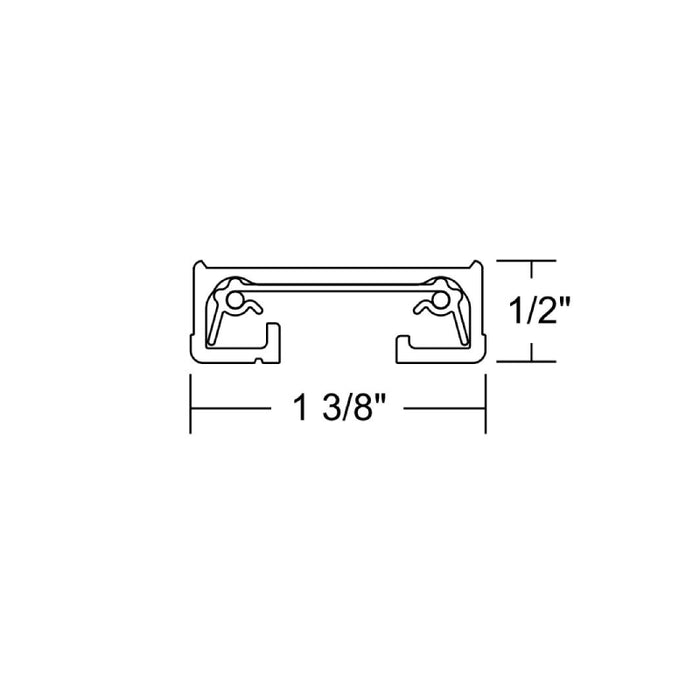 Juno R Trac-Lites 2-ft Trac Section, 1-Circuit
