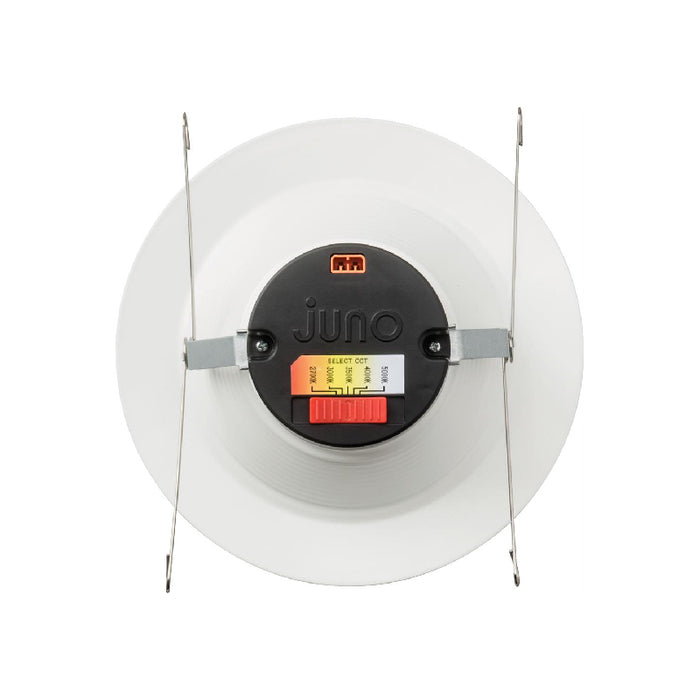 Juno Contractor Select 65SEMW 5"/6" 15W LED Switchable White Trim Kit, Smooth, CCT Selectable
