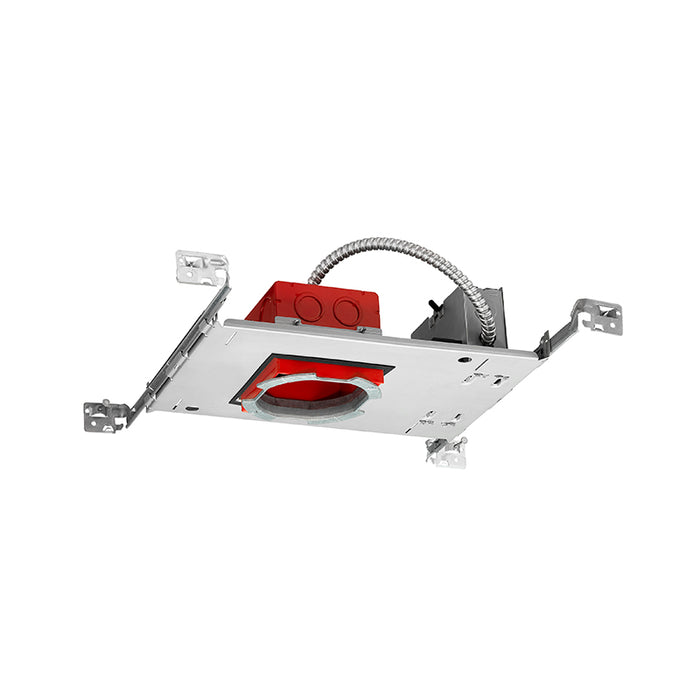 Juno IC1AJBPF 06LM RED Series 4" IC-Rated New Construction Adjustable Downlight Housing, Dedicated Driver 120V