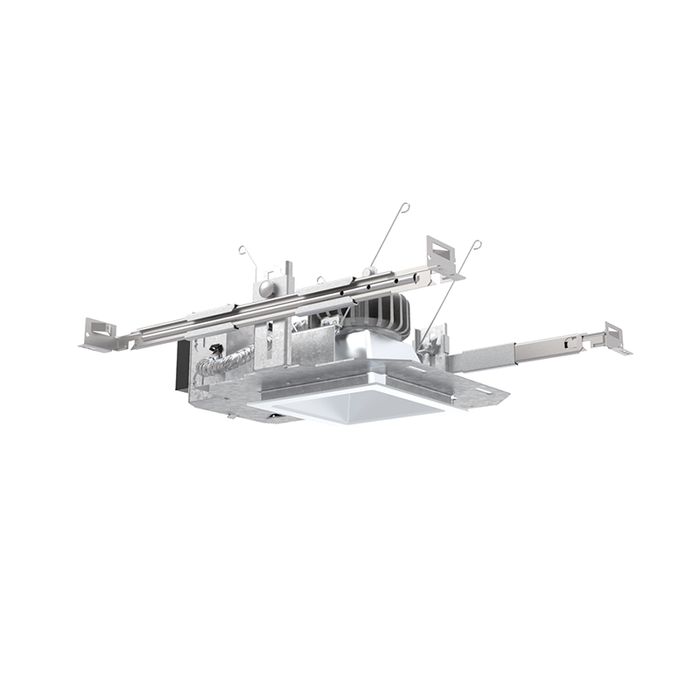 Lithonia LS4 4" Square Clear Downlight Reflector Recessed Trim