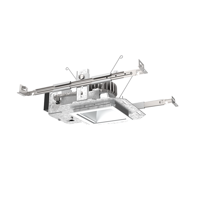 Lithonia LSW4 4" Square Clear Wallwash Reflector Recessed Trim
