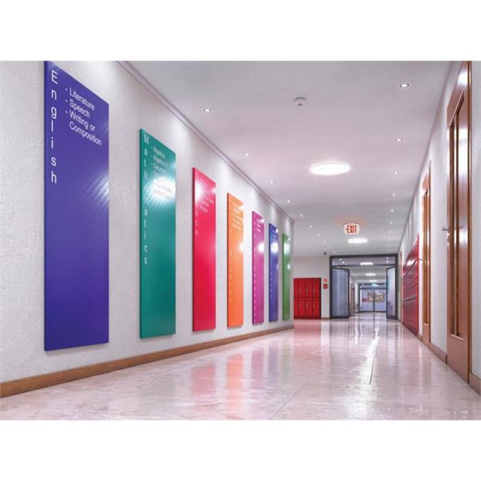Lithonia Contractor Select LHQM Quantum Thermoplastic LED Emergency Light/Exit Combo, Single or Double Face, Red/Green Selectable, 120-277V