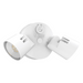 Lithonia Contractor Select HGX-ALO 15W/25W 2-Head HomeGuard LED Security Floodlight, Dusk-to-Dawn, 4000K, 120V - White
