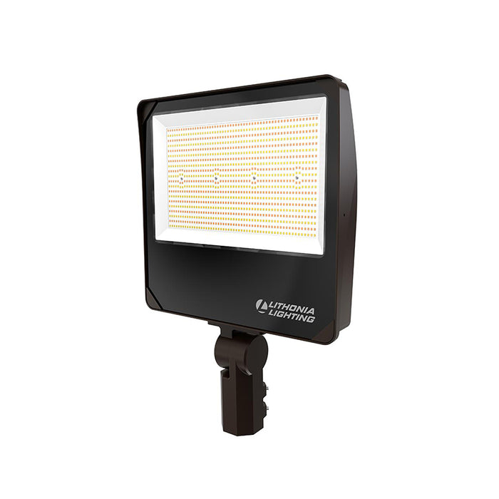 Lithonia Contractor Select ESXF5 16" Wide, LED Flood Light, 177-342W, Adjustable Lumen, Switchable CCT, UVOLT, YS, Dark Bronze