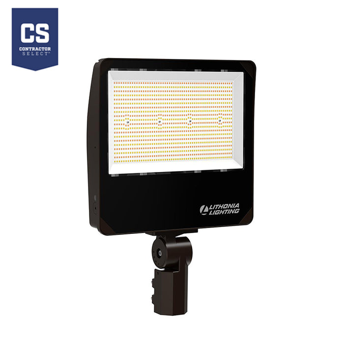 Lithonia Contractor Select ESXF5 16" Wide, LED Flood Light, 177-342W, Adjustable Lumen, Switchable CCT, UVOLT, YS, Dark Bronze