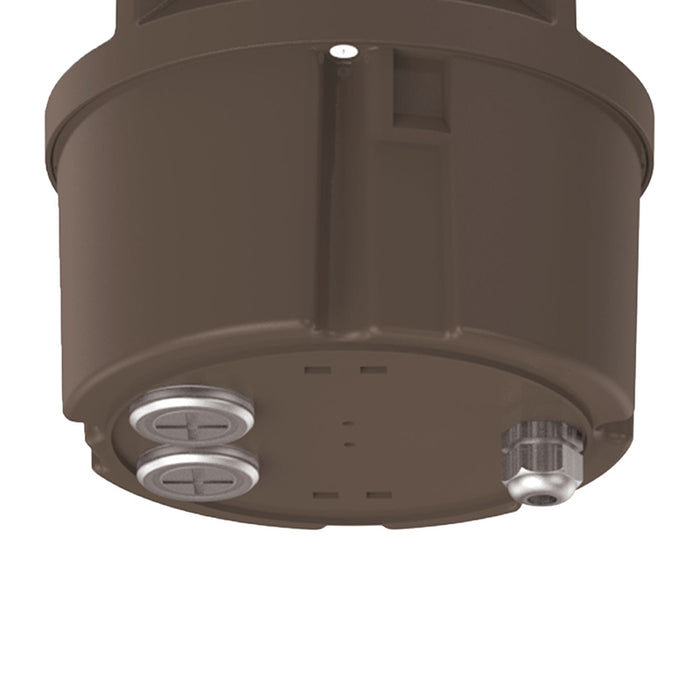 Lumark AP BOLR42-25S 15W/20W/25W LED Round Top Bollard, 3CCT Selectable, Up to 2412 Lumens, 120-277V