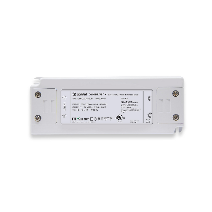 Diode LED OMNIDRIVE X 12V 30W Electronic Dimmable Driver with Junction Box
