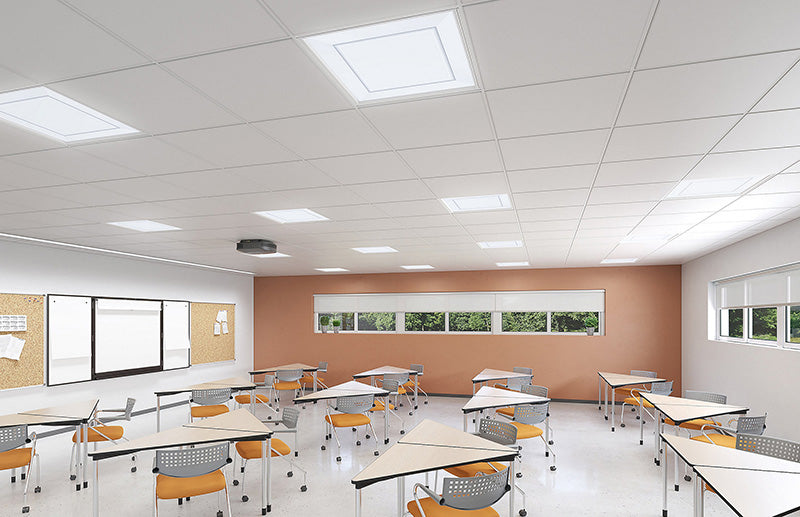 Corelite 22PD-80-PB1 Perceive 2x2 61.2W LED Recessed Troffer, Bevel Shielding