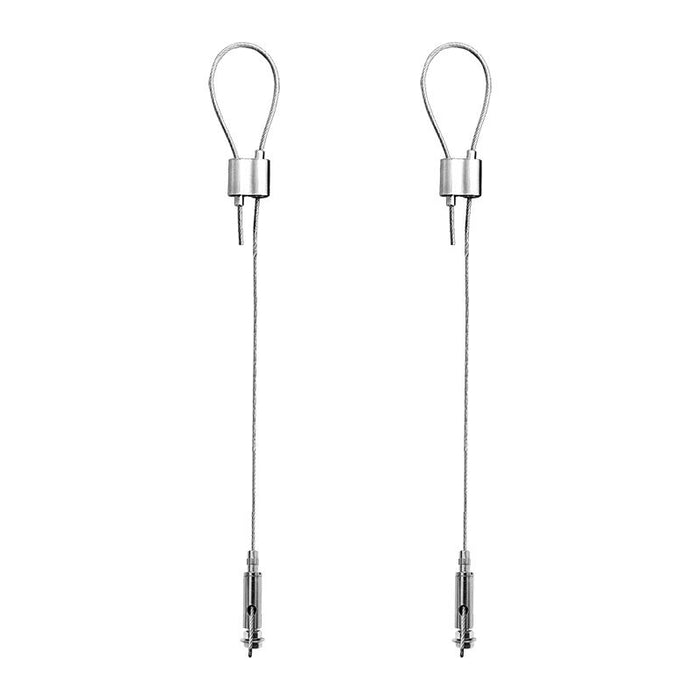 Westgate SCL-GS20 20ft Adjustable 1/16" Double Suspension Cable with Single Keyhole Connector, Loop Gripper On Top (Set of 2)