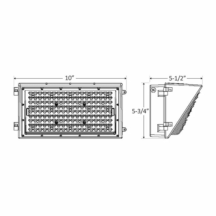 Westgate WML2 50W LED Non-Cutoff Wall Pack