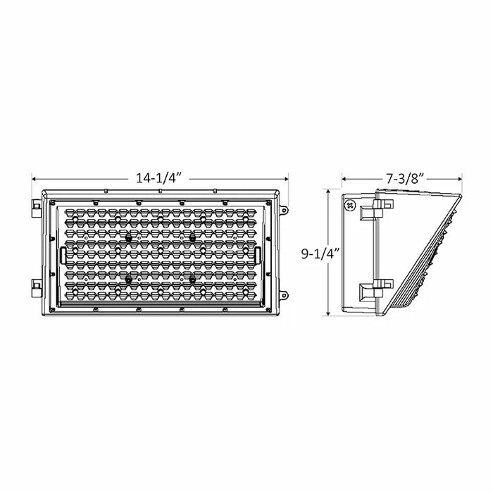 Westgate WML2 48W LED Non-Cutoff Wall Pack