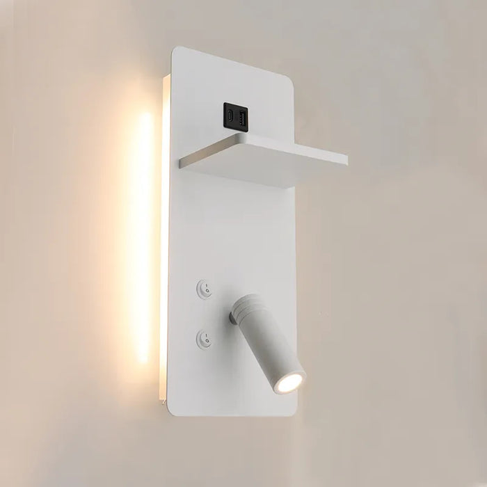 Westgate BRL-SV 1-lt 5" LED Bedside Vertical Reading Lamp with Backlight