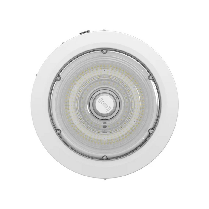 Westgate CXER-40-80W-MCTP-SR Round Garage Light, Selectable CCT & Wattage, Sensor Ready, White Finish, 120-277V