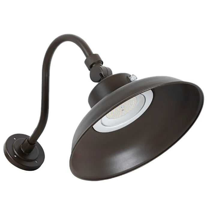 Westgate GNB 40W LED Gooseneck Barn Light, CCT Selectable, 0-10 Dimming, 4800 Lumens, 120-277V
