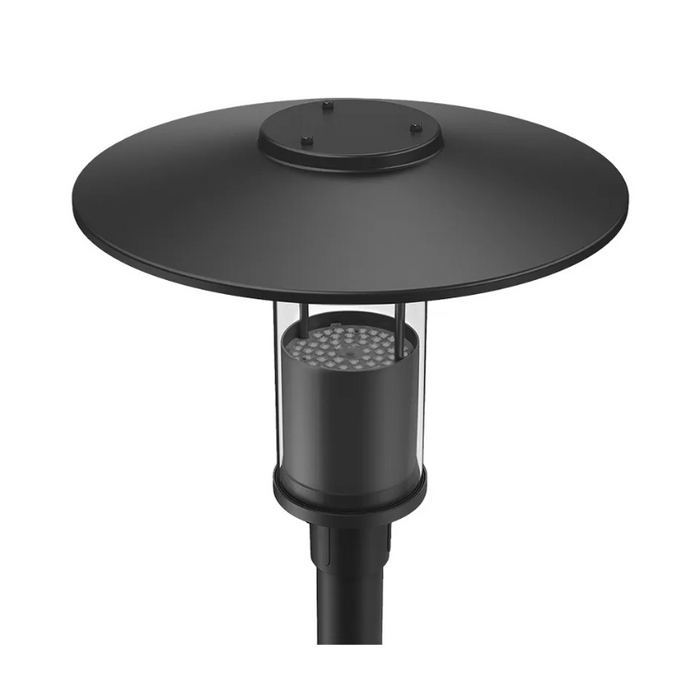 Westgate GPH-12 1-lt 20" Tall LED Outdoor Post Light, 12/20/30/40W, 1200-4000 Lumens, CCT Selectable, 120-277V
