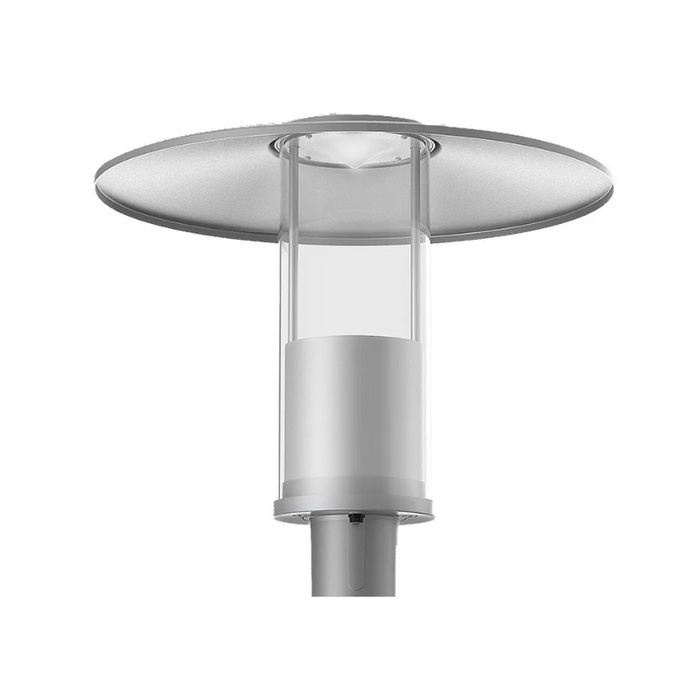 Westgate GPH-12 1-lt 20" Tall LED Outdoor Post Light, 12/20/30/40W, 1200-4000 Lumens, CCT Selectable, 120-277V