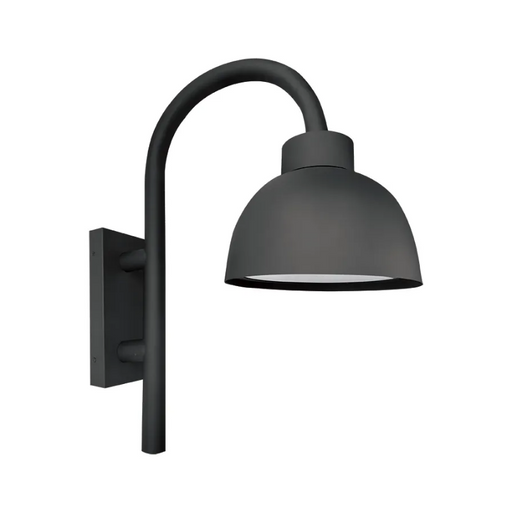 Westgate WLF 24W/32W/40W LED Dome Light with Flat Lens, 3CCT Selectable, 120V, Wall-Mount Bell Arm - Black