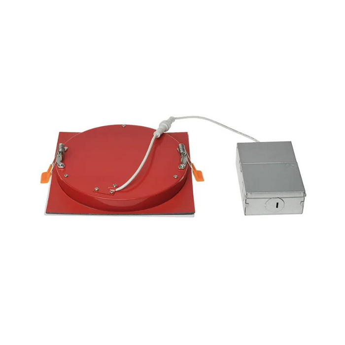Westgate SSL6-MCT5 6" Square LED Fire Rated Slim Wafer Recessed Light, CCT Selectable