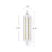 Emery Allen 10W LED Bulb, R7S Base, 3000K
