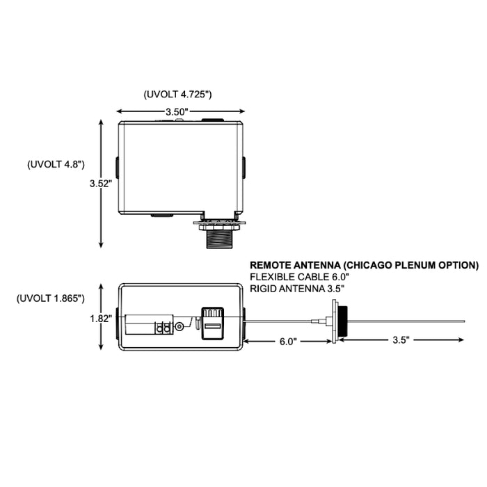 nLight RPP20 D EM EFP G2 AIR Power/Relay Pack, 120-277V, 0-10V Dimming, External Fault Protection, Emergency Operation via Sensing Device