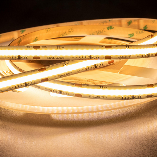 Diode LED Streamlite Warm Dim 24V 3.6W/ft, 16.4-ft LED Tape Light