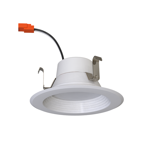 Elite REL438-ML-CCT 4" LED Retrofit Baffle Downlight, 5CCT & 3 Lumens Selectable,120V Triac Dimming, 90CRI, White Baffle/ White Ring