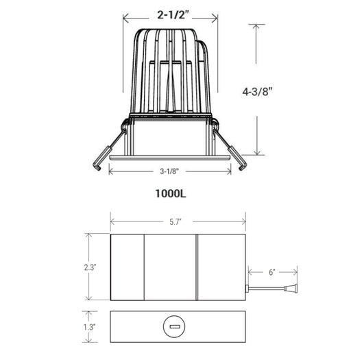 Elite RL275-CCT 2" Round LED Fixture With Changeable Reflector, 5CCT Selectable, 1000 Lumens - no price