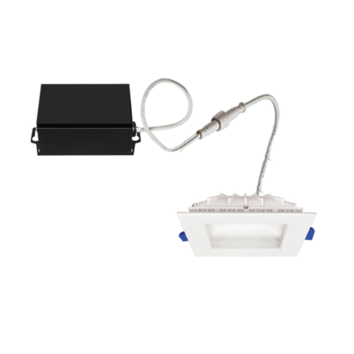 Elite RL456 4" Canless LED Square Regressed, 550 lumens, 5CCT Selectable, 120V
