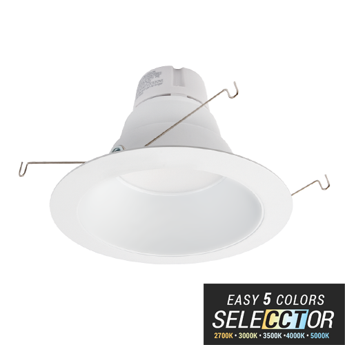 Elite RL528 5" 16W LED Reflector Recessed Retrofit, 5CCT Selectable, 1200 Lumens, 120V